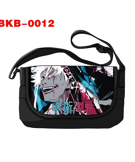 Anime Jujutsu Kaisen Shoulder Gojo Satoru Ryomen Sukuna Handbag Messenger Bag Phone Holder Storage Bags for Travel
