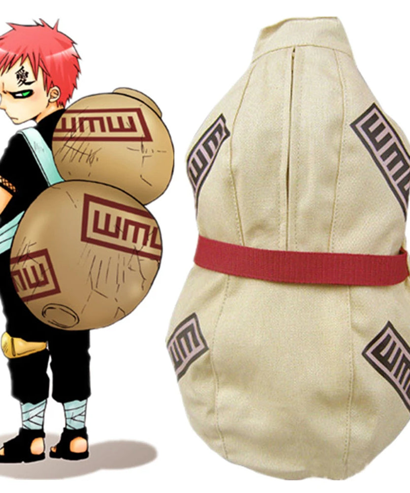 Anime Kazekage Sabaku no Gaara Gourd Cosplay COSTUME Adult Kids Children Unisex Canvas Messenger Bags Casual Bag Halloween Prop