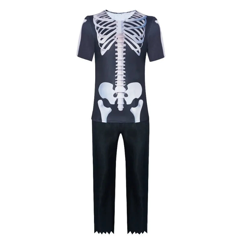 One Piece Brook Cosplay Costume Full Set - Soul King Skeleton Suit with Anime Halloween Party Uniform for Men Women holiday gift