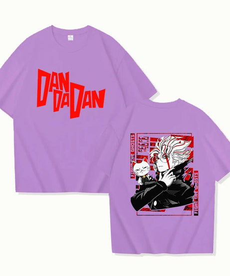 New Anime Dandadan Print T Shirt Women Men Short Sleeve Tops Tees Summer Fashion Loose Casual T-shirt