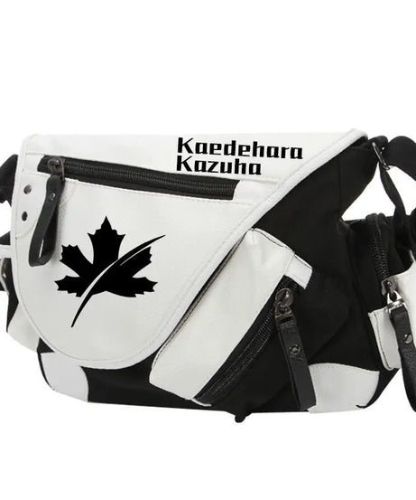 Genshin Impact Anime Canvas Casual Zipper Shoulder Bag Crossbody Bag Schoolbags Large Capacity Bag Men's Shoulder Messenger Gift