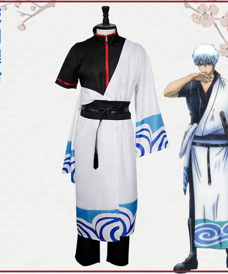 Anime Gintama Cosplay Costume Sakata Gintoki Kimono Cosplay Japanese Animation Suits Hallween For Men Women Gifts