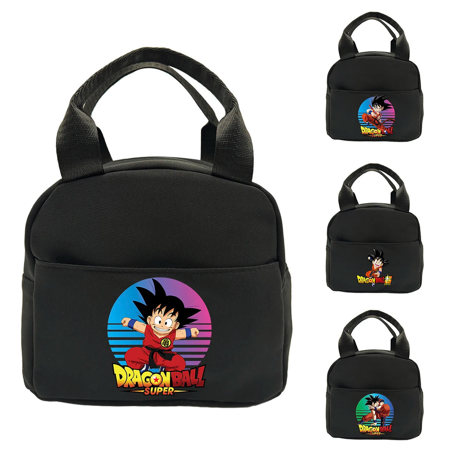 Dragon Ball Lunch Handbag Student Thermal Teenager Lunch Bags Insulation Bento Pack Aluminum Foil Rice Bag Meal Pack Ice Pack