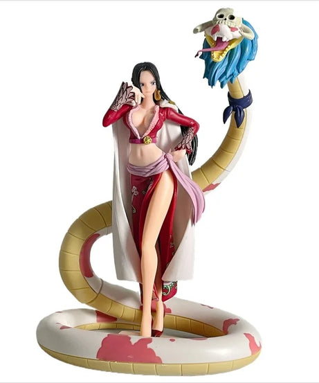 Small Medium Large One Piece Figure POP Snake Man Empress Snake Ji Han Cook Model Desktop Decoration Ornament Anime Handmade