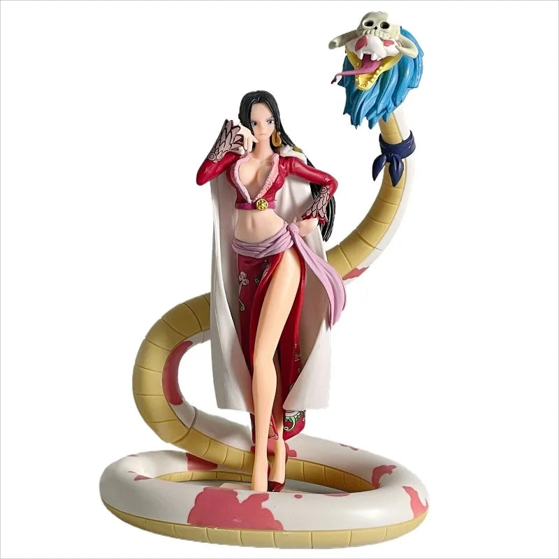 Small Medium Large One Piece Figure POP Snake Man Empress Snake Ji Han Cook Model Desktop Decoration Ornament Anime Handmade