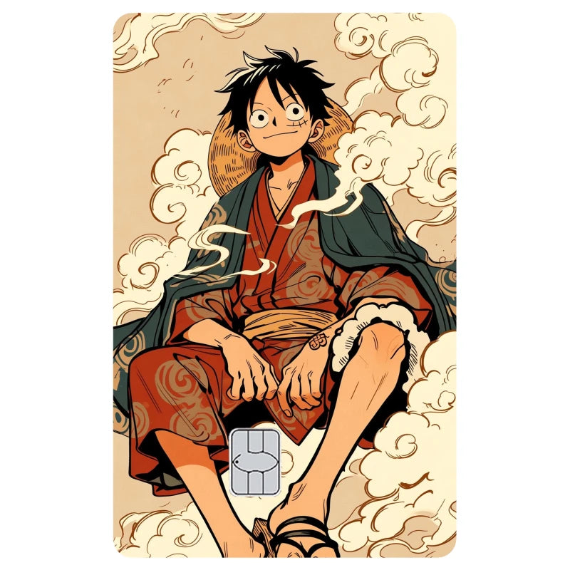 Anime One Piece Luffy Credit Card Skin Sticker – Premium Matte Debit & IC Bank Card Cover 7