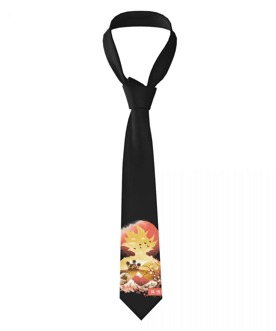 Vegeta Royal Saiyan Symbol Necktie – Dragon Ball Z Slim 8cm Unisex Tie