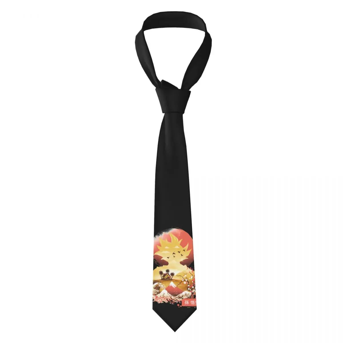 Vegeta Royal Saiyan Symbol Necktie – Dragon Ball Z Slim 8cm Unisex Tie