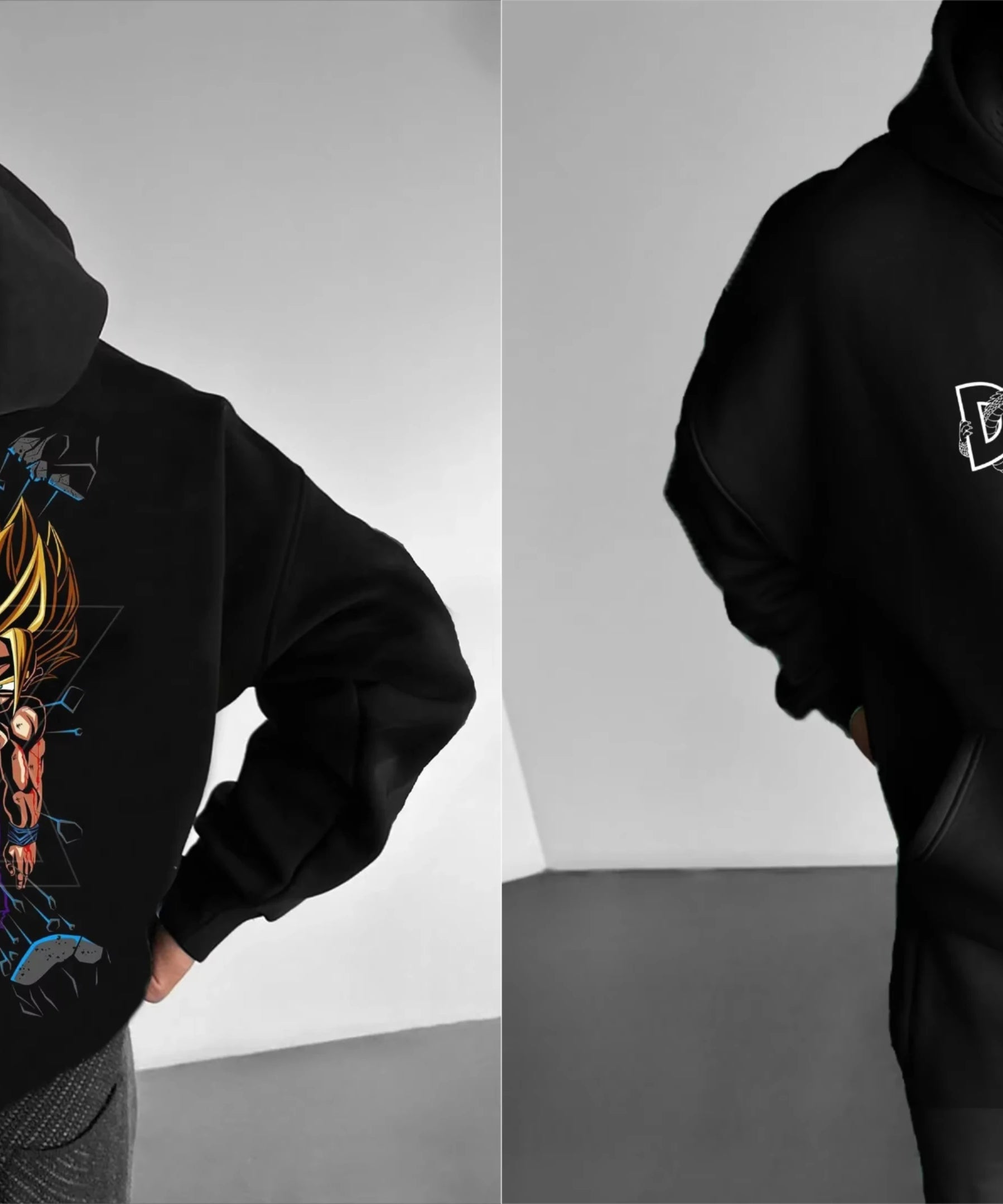 Oversized Men's Hoodie Anime Dragon Ball Sanyan Y2k Clothes Sweatshirt Autumn Winter Sweater Loose Cotton Women Long Sleeve Tops