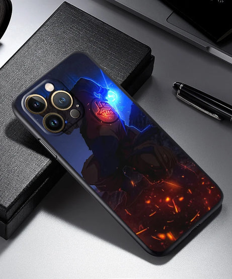 Dragon Ball Z Logo Black TPU Case – iPhone 7 to 15 Pro Max