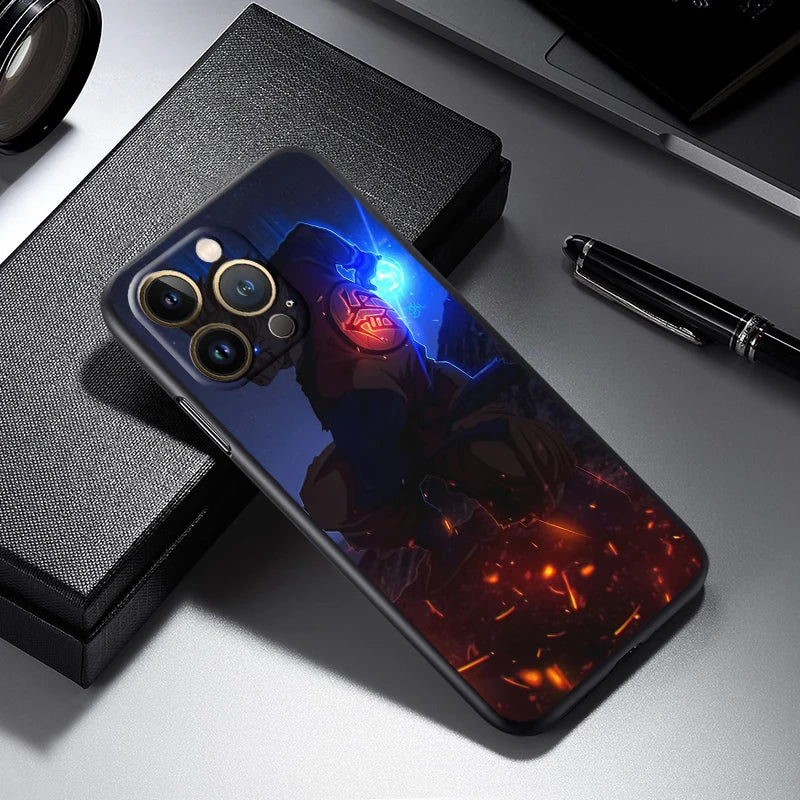 Dragon Ball Z Logo Black TPU Case – iPhone 7 to 15 Pro Max