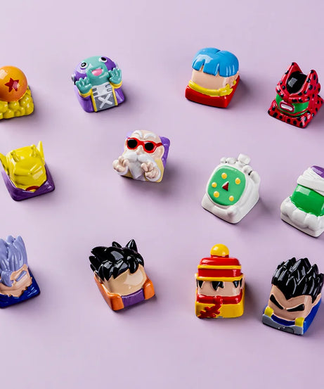 Dragon Ball Son Goku Son Gohan Trunks Master Roshi Character Keycap Creative Single Keycap Mechanical Keyboard Woting Keycaps