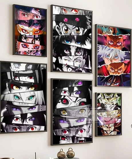 Anime Eyes Poster Prints Perfect Design Nordic Modern Home Decor Gift