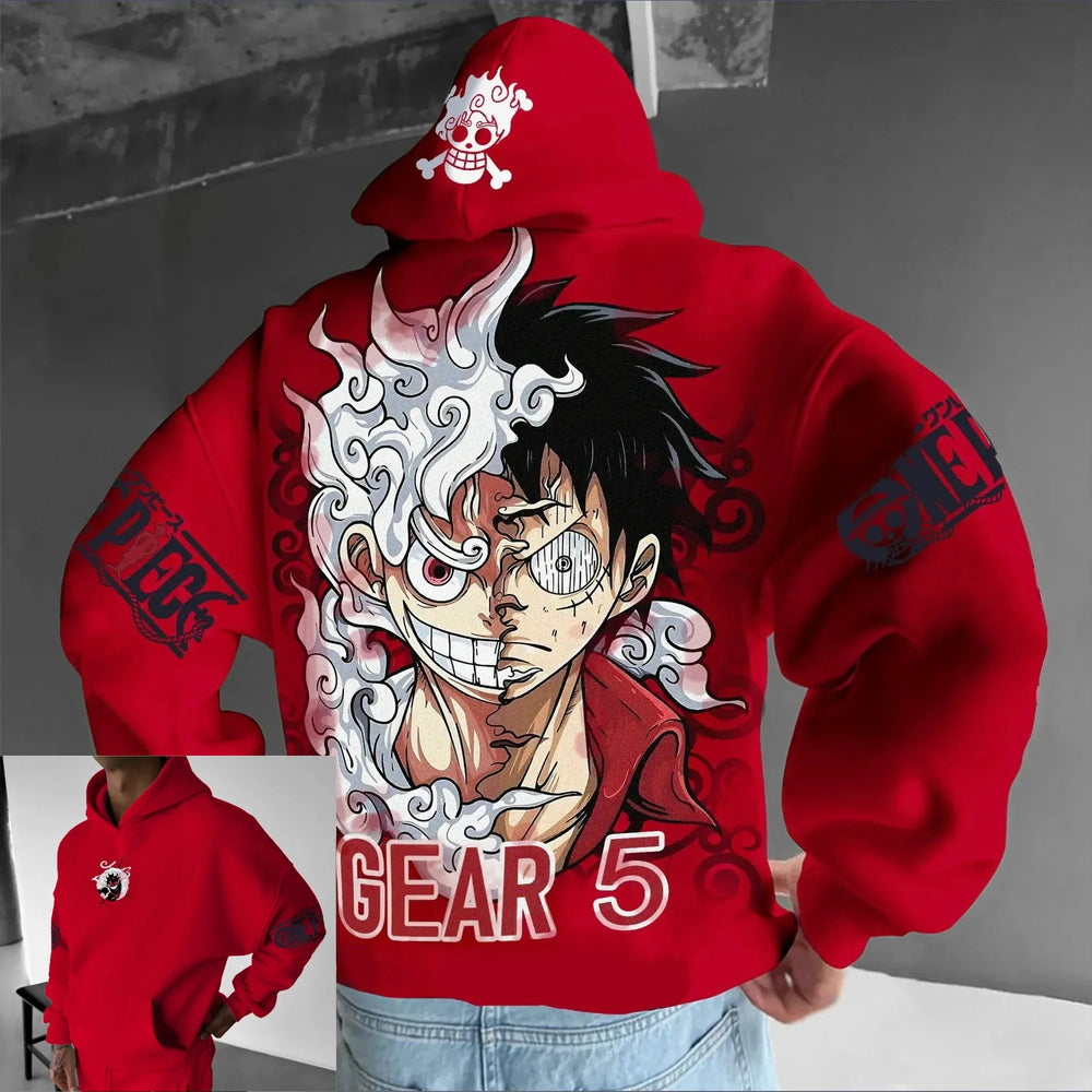 One Piece Luffy Gear 5 Hoodie — Print Pullover 7