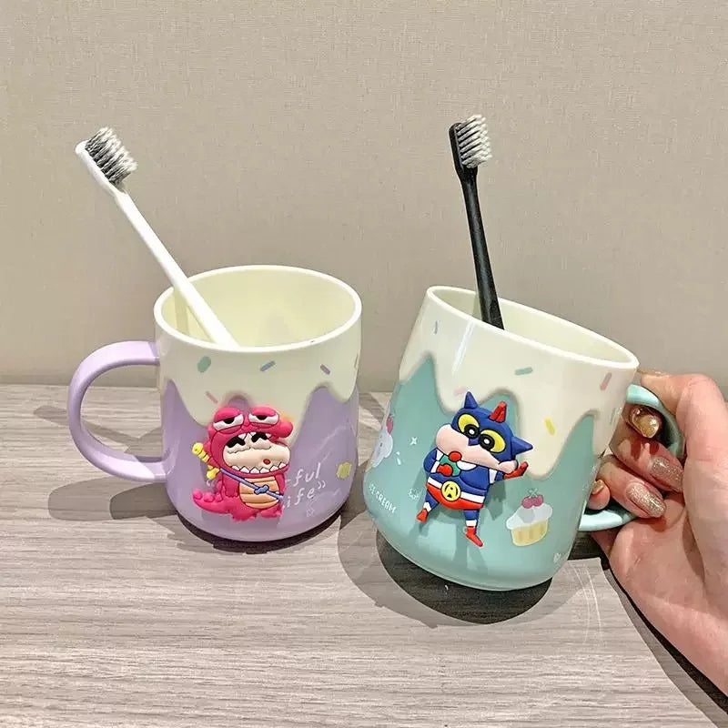 Crayon Shin-chan Toothbrush Cup — 400ml Bathroom Holder 4