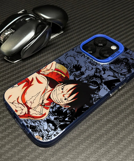 One Piece Logo iPhone 15 14 13 12 11 8 7 XS XR X Pro Max Plus  Case - Silver/Colorful