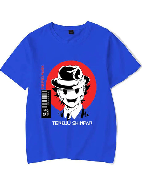 New Anime High-Rise Invasion Printed T-Shirts Women Men Short Sleeve Funny Round Neck Tee Shirt Casual Summer Tops