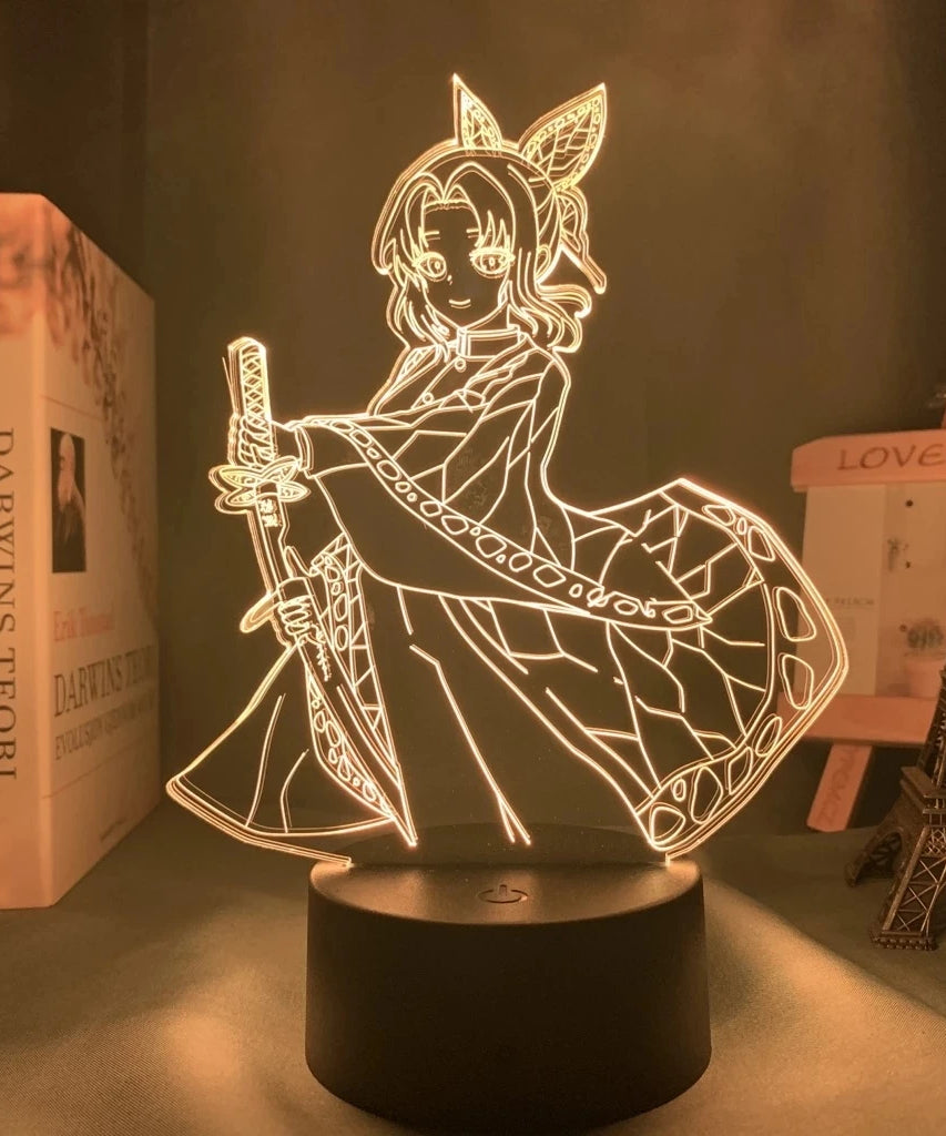 Manga 3d Light Kimetsu No Yaiba for Bedroom Decor Night Light Birthday Gift Table Lamp Anime Demon Slayer Mitsuri Kanroji Figure
