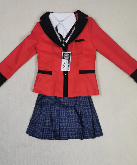 Yumeko Jabami Cosplay Costume School Uniforms Jabami Yumeko Outfits Full Set with Stockings Girl JK School Uniform For Comic Con