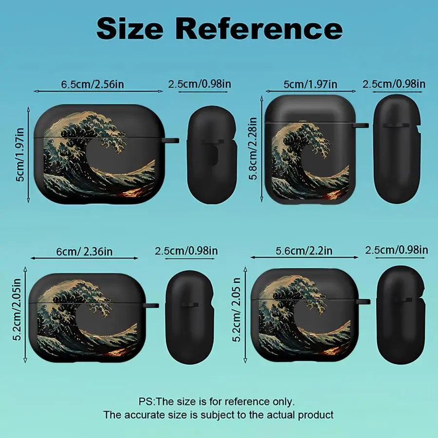 Minimalist Wave Earphone Cases Cover Case For Airpods Pro Pro3 2 4 1 3 Pro2