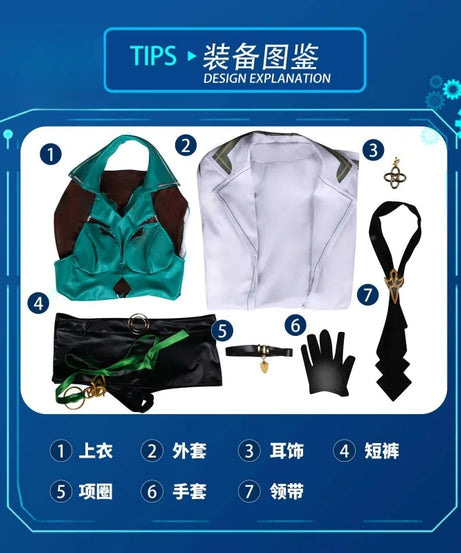 Mobius Honkai Impact 3 Cosplay Costume Halloween party handsome and fashionable men's and women's uniform sets and accessories