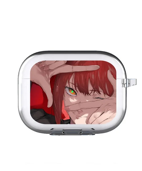 Anime Chainsaw Man power and meowy Soft silicone TPU Case For AirPods Pro 1 2 3 Clear Wireless Bluetooth Earphone Box