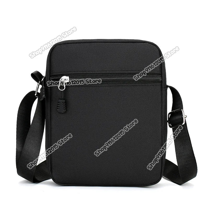 One Piece Men Shoulder Bag Anime Luffy Zoro Boy Oxford Cloth Crossbody Zipper Messenger Bags Outdoor Travel Small Phone Pouch