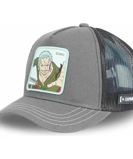 New One Piece Luffy Zoro Summer Travel Peaked Men's Embroidery Hip-Hop Style Sun Visor Adjustable Trucker Mesh Cap