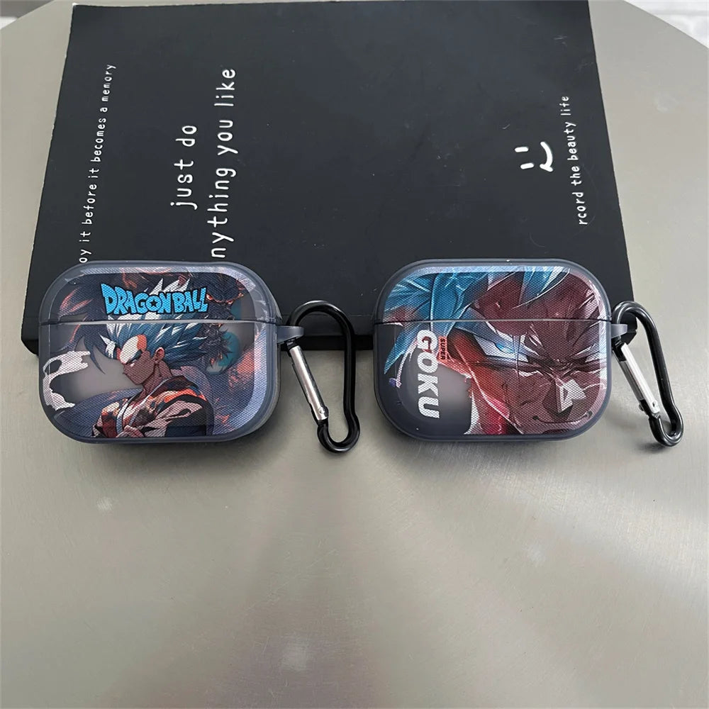 Anime Dragon Ball Goku Vegeta Earphone Case for Airpods 2nd 3rd Pro2 4th 2024 Wireless Bluetooth Headset Protective Cover