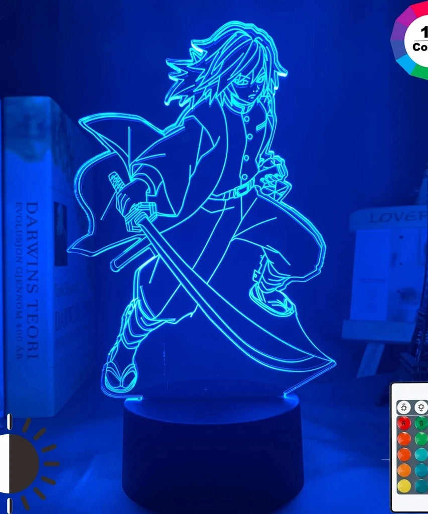 Manga 3d Light Kimetsu No Yaiba for Bedroom Decor Night Light Birthday Gift Table Lamp Anime Demon Slayer Mitsuri Kanroji Figure