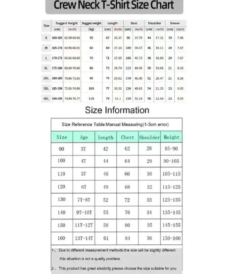 Demon Slayer Anime Co Branded Printed T-shirt Summer New Men's Japanese Harajuku Loose Casual Children's Parent Child Top