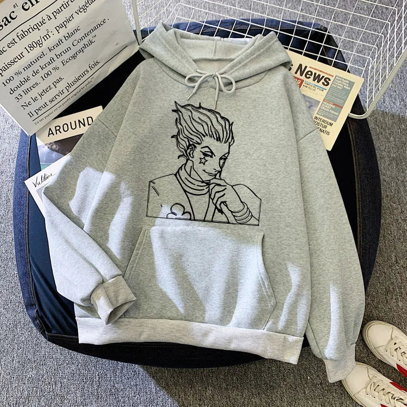 Hunter x Hunter Kurapika Anime Hoodie – Harajuku Manga Fleece Pullover 6