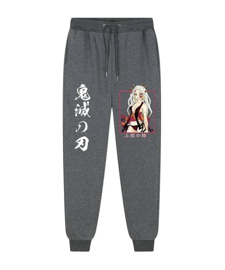Anime Demon Slayer printed trousers men's comfortable fleece pants jogging men's trousers casual versatile sweatpants S-3XL