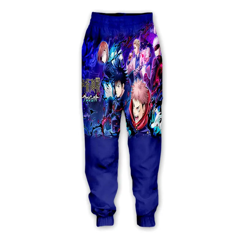 New Fashion 3D Print Anime Jujutsu Kaisen Casual Pant Sport Sweatpants Straight Pants Jogging Pants Trousers for Women/Men