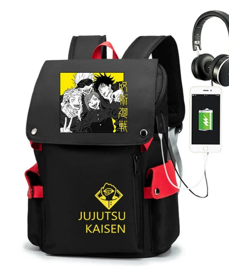 Jujutsu Kaisen Anime Backpack Student School Shoulder Bag Business Multifunctional Large Capacity Computer Bag Travel Backpack