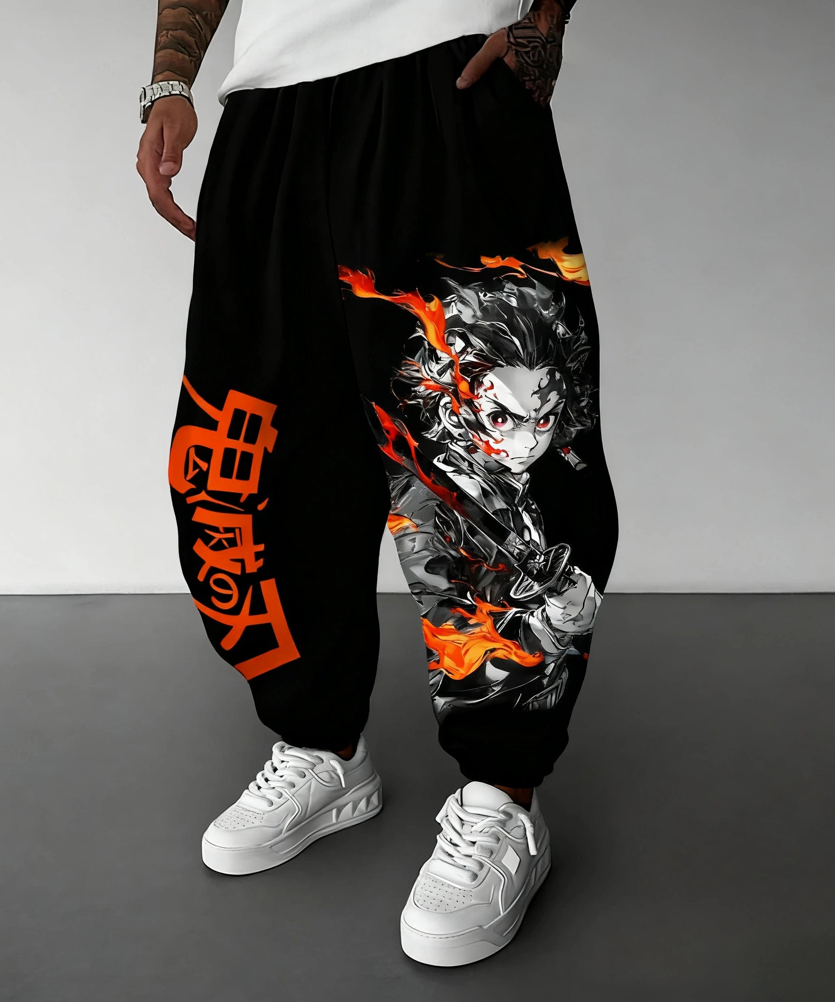 Demon Slayer Anime Men Sweatpants Print Loose Sports Pants Streetwear Casual Hip Hop Autumn Fashion Y2k Clothes
