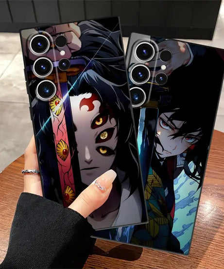 Demons Anime Slayer Case for Samsung Galaxy S25+ S9 S24+ S21 S22 S25 Ultra S20 S23 FE S24 Plus Soft Back Phone Cover