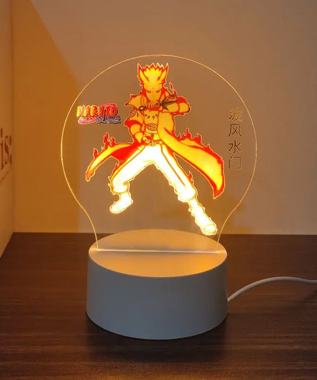 New Animation Naruto anime peripheral light-up stand night light Naruto Sasuke Uchiha Itachi Gaara Kakashi Tsunade holiday gift