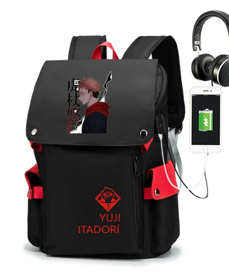 Jujutsu Kaisen Anime Backpack Student School Shoulder Bag Business Multifunctional Large Capacity Computer Bag Travel Backpack
