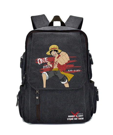Anima One Piece Peripherals Luffy Ace Premium New Rucksack School Bag Trendy Large Capacity Backpack Bag Birthday Fan Gift
