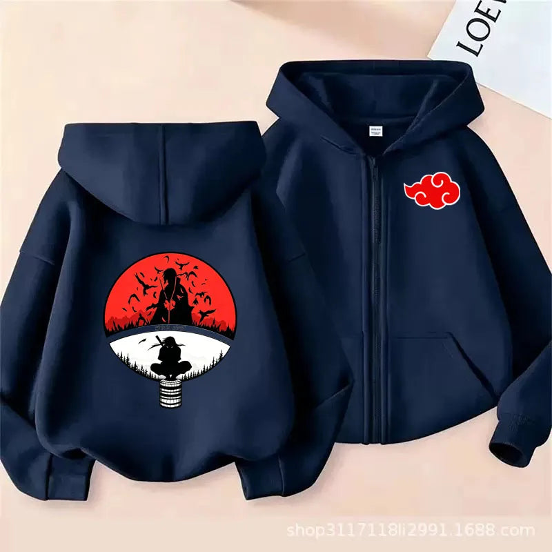 Naruto Kids Zipper Hoodie – Uzumaki Naruto Anime Sweatshirt for Boys & Girls 8