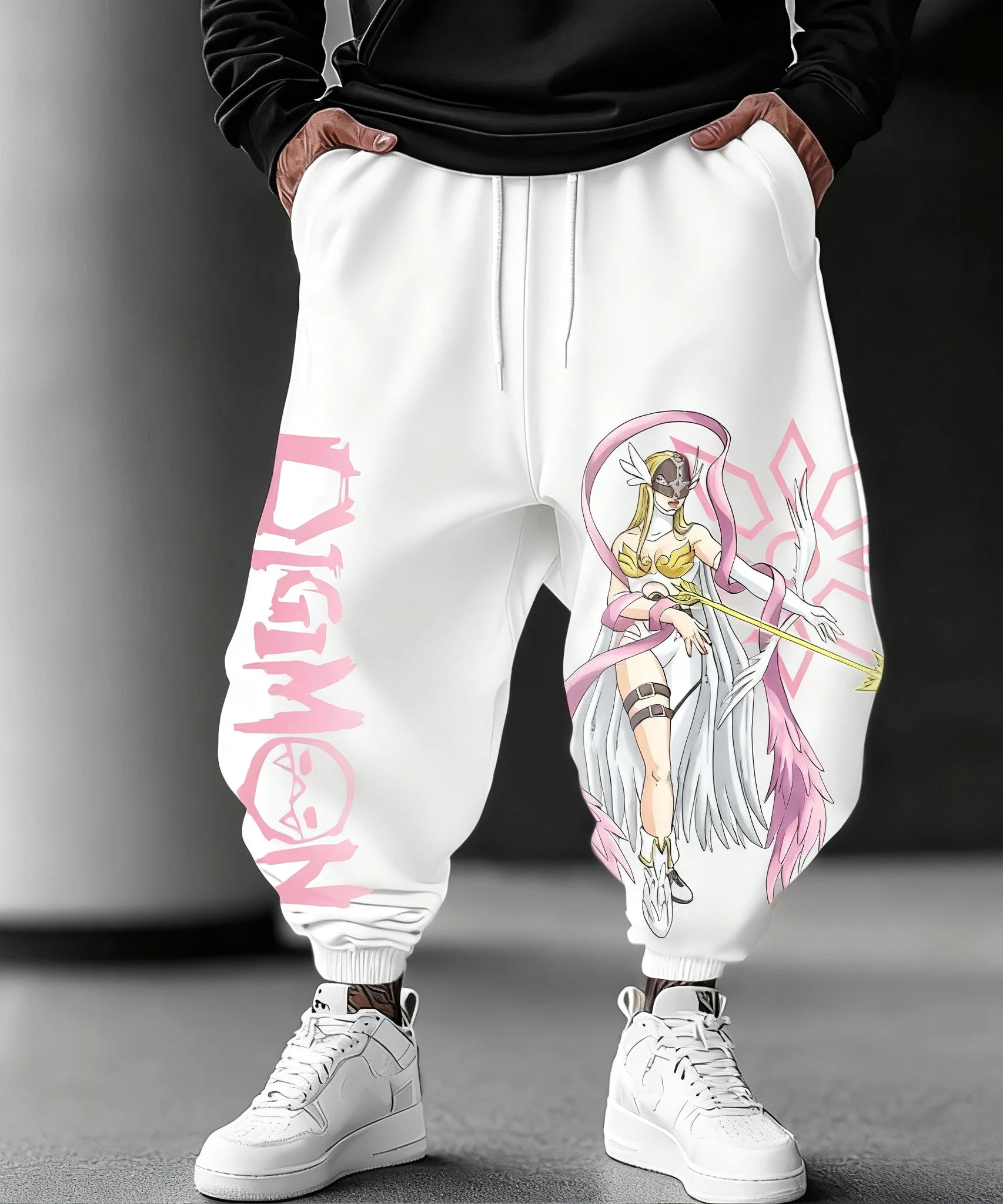 Digimon Anime Men Women Jogger Pants Sweatpants Loose Fit Streetwear Casual Cotton Summer Cartoon Printed Hip Hop Y2k Clothes