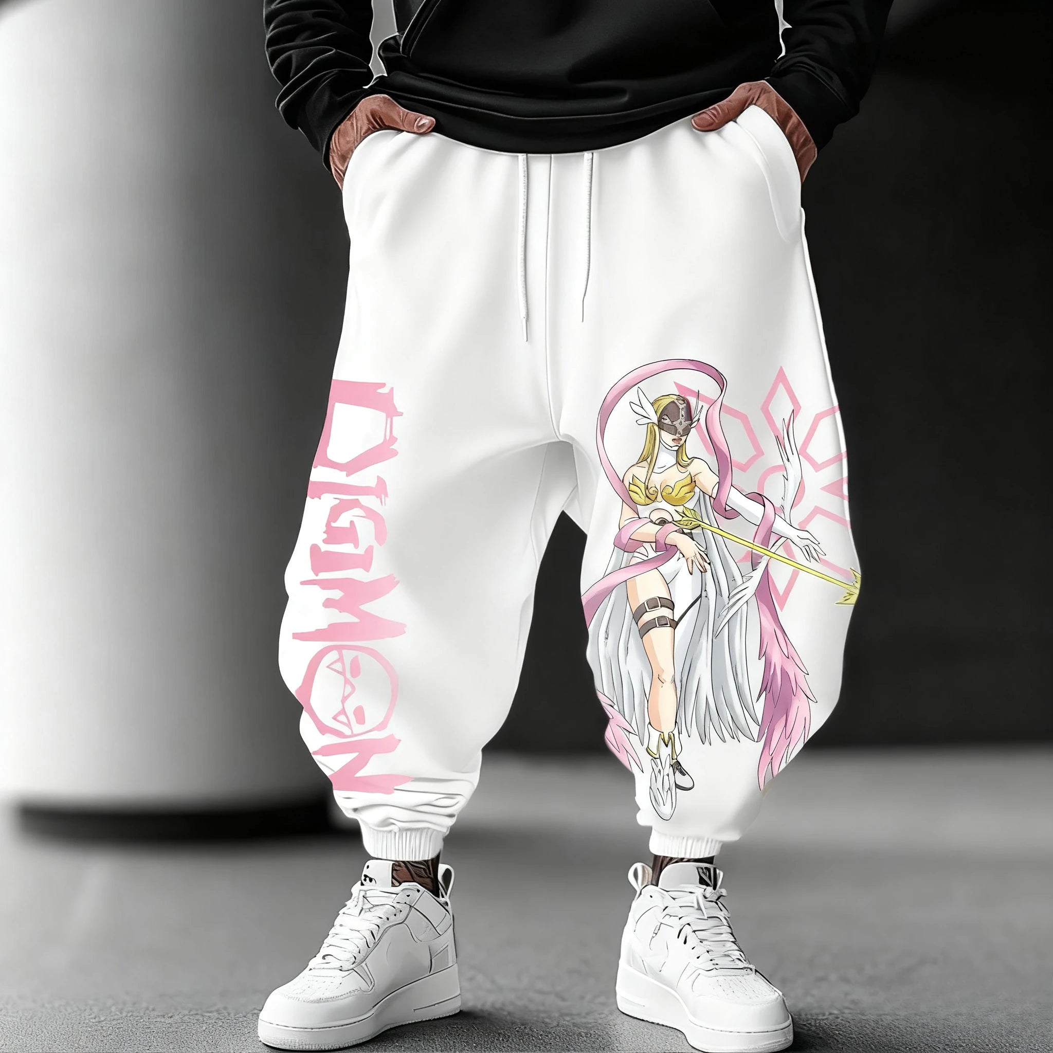 Digimon Anime Men Women Jogger Pants Sweatpants Loose Fit Streetwear Casual Cotton Summer Cartoon Printed Hip Hop Y2k Clothes