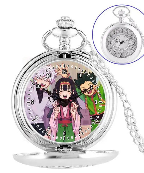 Anime two-dimensional full-time hunter pocket watch Killua Kura pickup Xiaojie personality necklace watch holiday gift