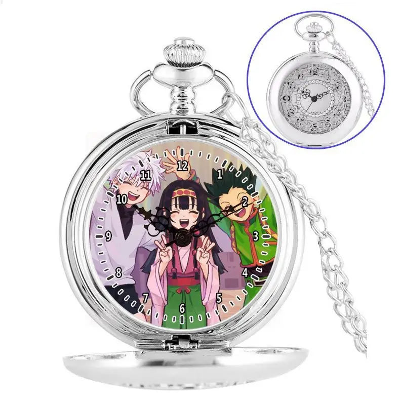 Anime two-dimensional full-time hunter pocket watch Killua Kura pickup Xiaojie personality necklace watch holiday gift