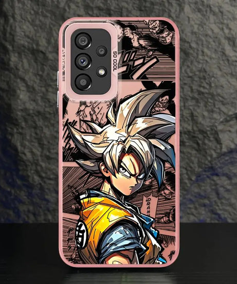 Shell Case for Samsung Galaxy A35 A26 A36 A53 A71 A72 A51 A56 A73 A55 A54 A52 Dragon Ball Son Goku Cool