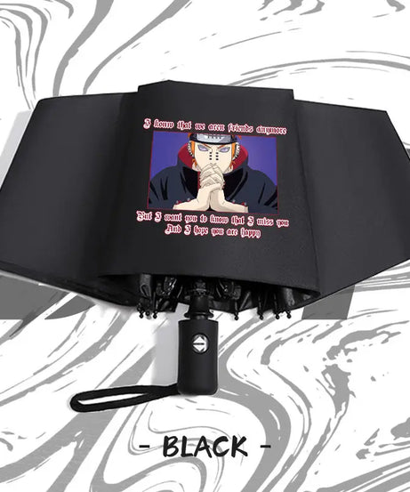Naruto anime peripheral automatic umbrella Naruto Namikaze Minato Uchiha Itachi Kakashi Haruno Sakura sunshade umbrella gift