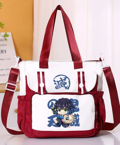 Anime Demon Slayer Kamado Tanjirou New Shoulderbag Men Women Crossbody Bags Student Fashion Large Capacity Handbag Holiday Gifts