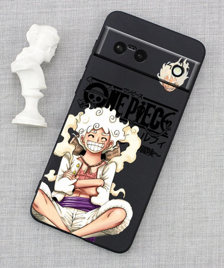 One Piece Luffy Art For Google Pixel 9 8 7A 7 6A 6 5A 5 4 4A XL 5G Black Silicon Shockproof Shell Cover Phone Case