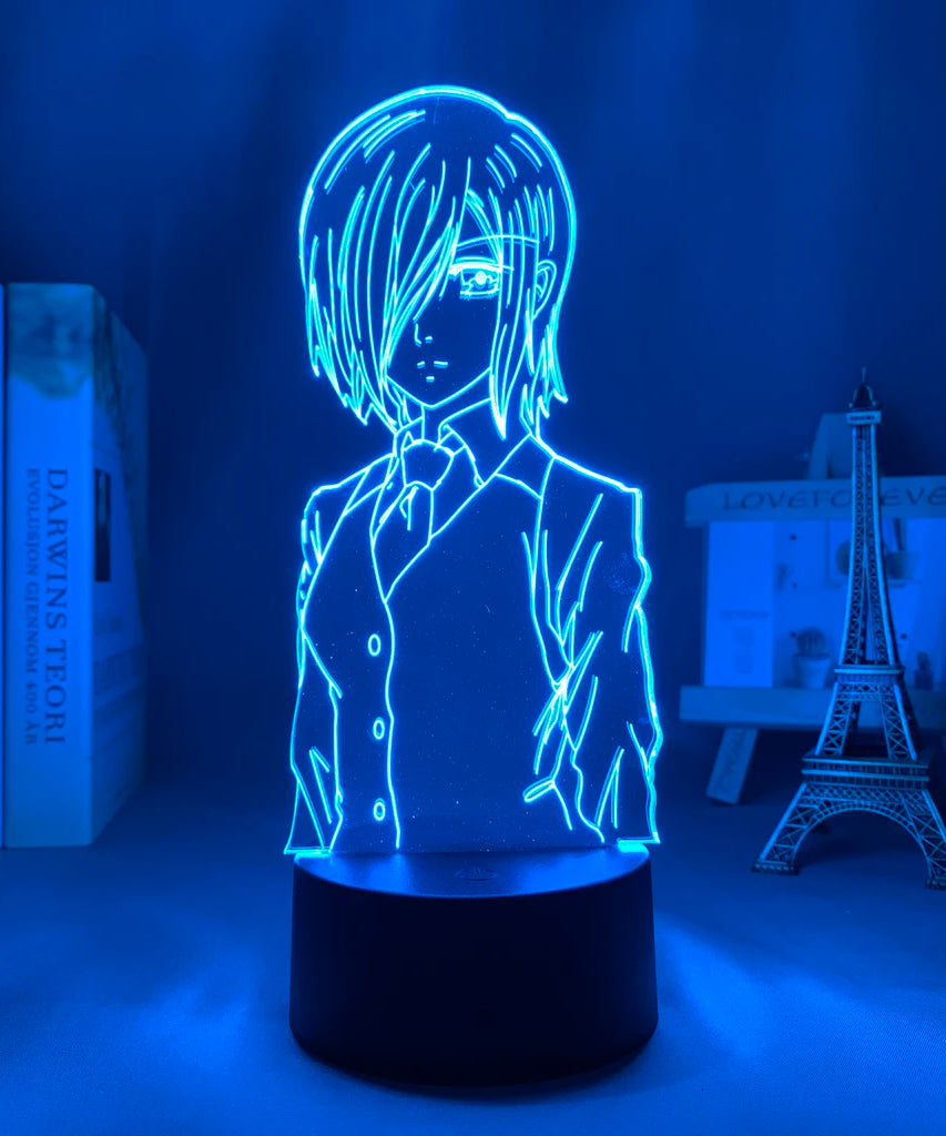 Anime Tokyo Ghoul Glowing Acrylic Stand Ken Kaneki Figure Nightlight for Reading Room Decor Light Gift for Birthday Table Lamp